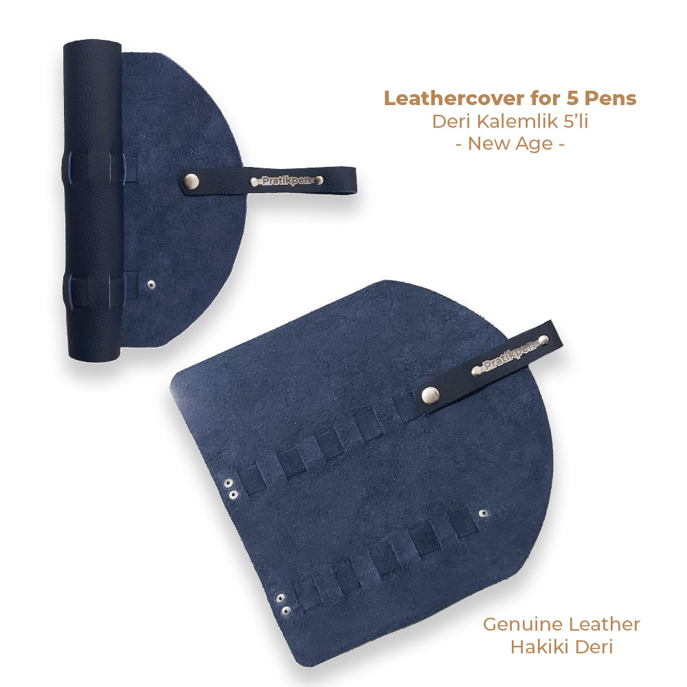 Deri Kalemlik 5 li New Age
